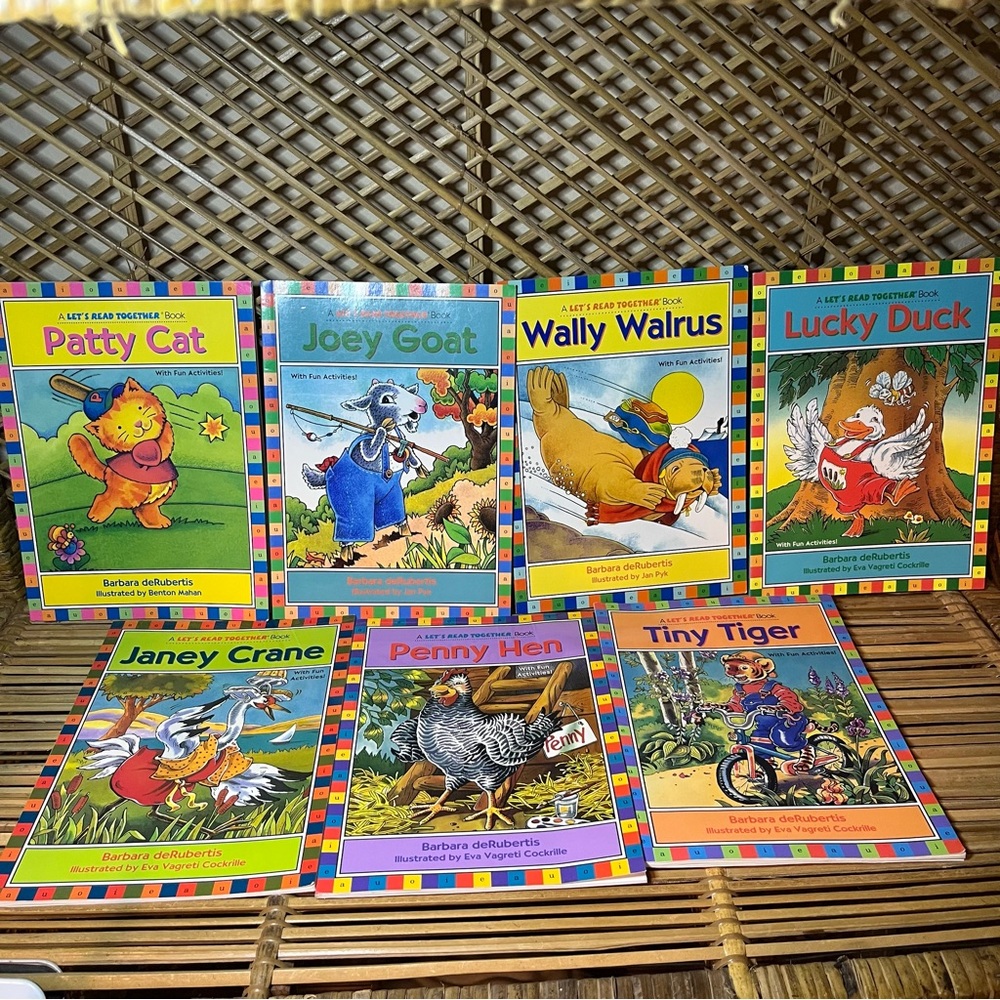 Vintage  "A Let's Read Together Book" Animal Bundle 90s Lot